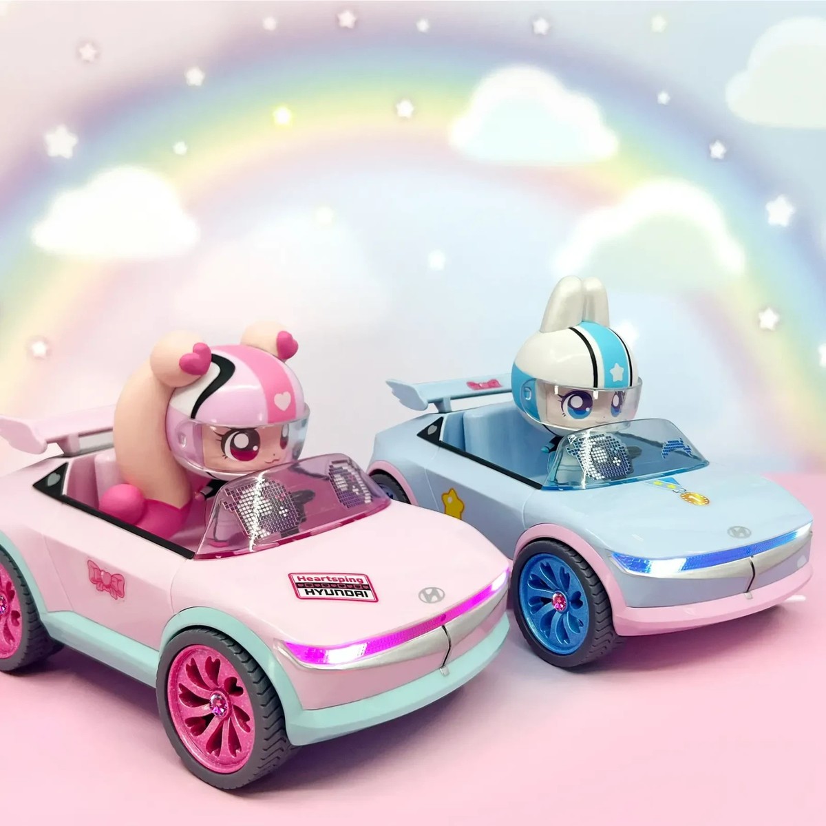 Catch Teenieping x Hyundai Heartsping Car Figure Vehicle Playset