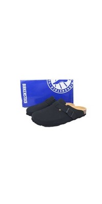 Birkenstock Boston Soft Footbed Clog Schwarz Glattleder