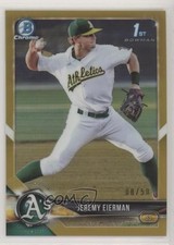 2018 Bowman Draft Chrome Gold Refractor 8/50 Jeremy Eierman #BDC-179 s3g