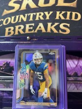2025 Topps Chrome Football Ladd McConkey Future Stars Refractor  FS3