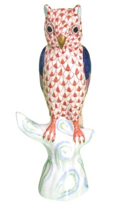 Herend Porzelanvogel Young Owl/Junge Eule #5103 handbemalt|1987|Top Zustand