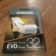 SAMSUNG EVO 32GB MicroSD Micro SDHC C10 Flash Memory Card w/ SD Adapter FHD UHS