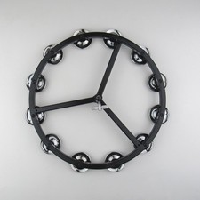 10" Tambourine with Double Jingles for Hi Hat Stand Hi Hat Tambourine for Drum