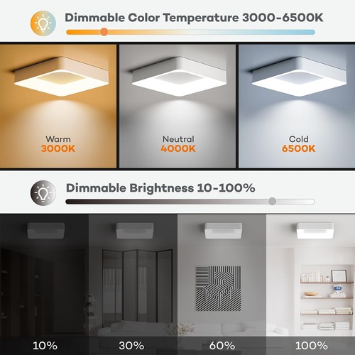 BLNAN LED plafoniera RGB dimmerabile 24W con telecomando lampade cambio colore - Foto 2 di 24