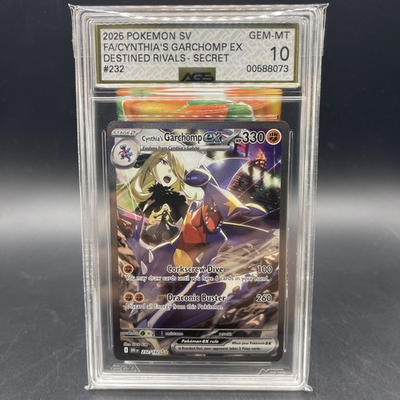 #ad 2025 POKEMON DRI SPECIAL ILLUSTRATION RARE #232 CYNTHIA#x27;S GARCHOMP EX AGS 10 $575.00
