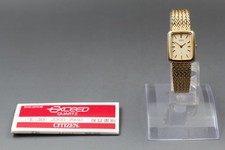Vintage 1981 N MINT Seiko Bracelet 1400-5140 Gold Tank Womens Watch From JAPAN