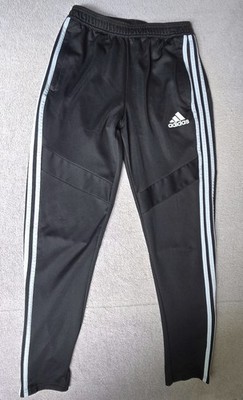 Adidas Men's Climacool Trio Training Track Pants Size Large Black Tappered Leg