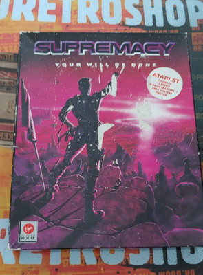 Supremacy (Melbourne H 1990) Atari ST (Box, Manual, Poster,3 Discs) works 16-bit
