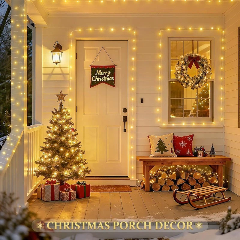 100-300 LED Solar Fairy Lights Outdoor String Garden Party Christmas Xmas Lamp - Image 4 of 4