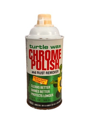 VTG Turtle Wax Chrome Polish And Rust Remover Flip Top 12 Oz Full New Can 1988