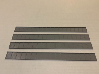 ''HO'' SCALE TRESTLE GIRDER BRIDGE SIDES    FLEXIBLE to  FIT  ANY CURVE or RADIUS