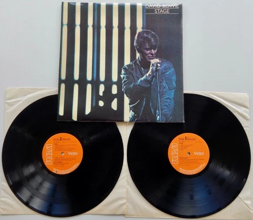DAVID BOWIE - STAGE VINYL 2LP UK 1ST PRESS 1978 - LAMINATED SLEEVE EXC