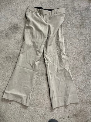 Express Editor Relaxed Trouser Pants Women s 8S Gray Mid Rise Work Career