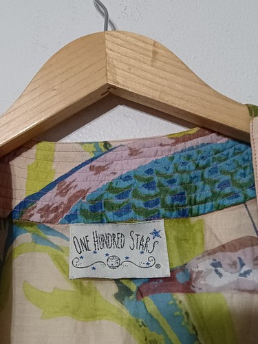 One Hundred Stars Mohnblumen und Pfauen kurzer Kimono - Bild 4 von 6
