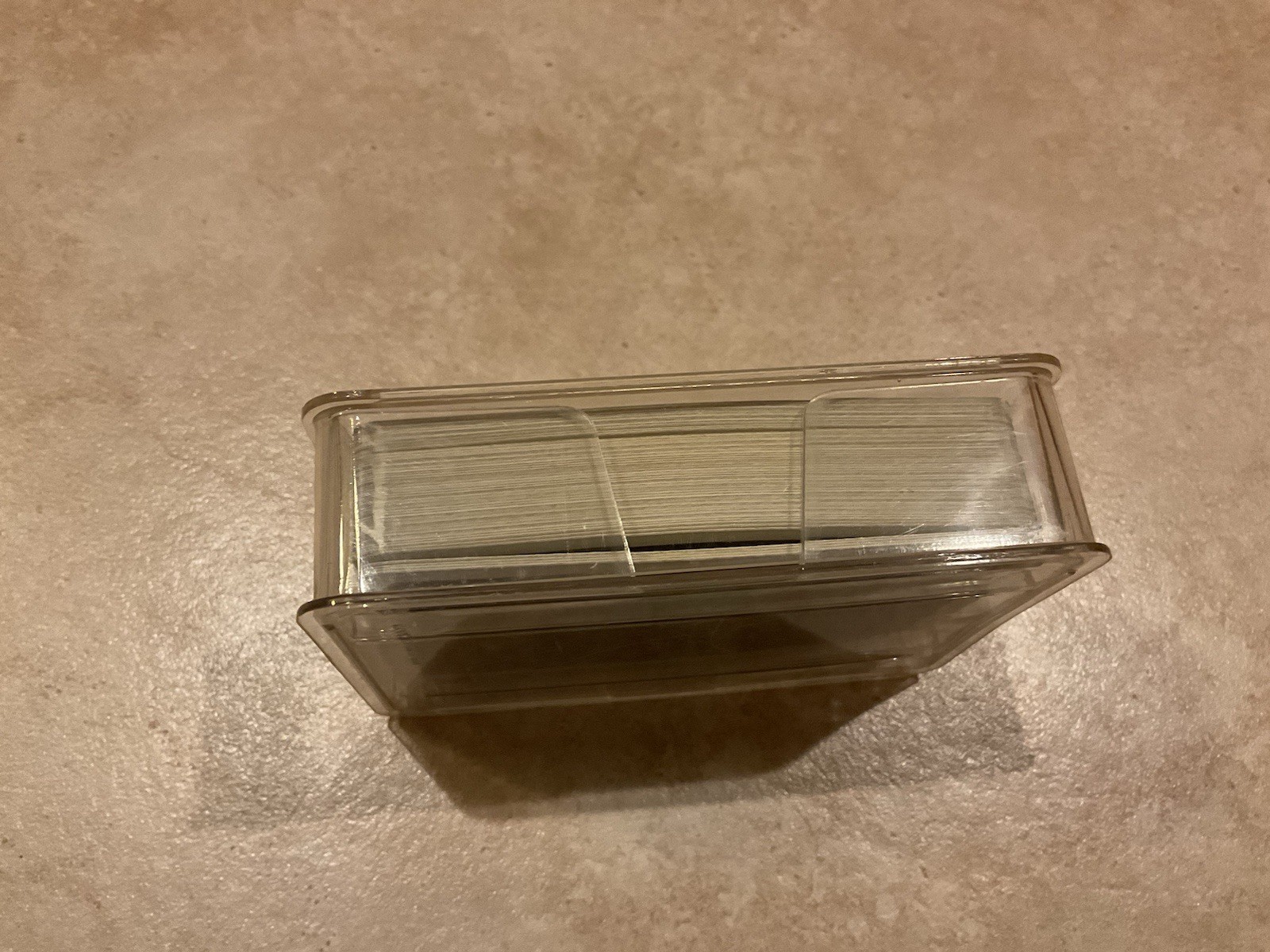 Vintage Modiano Italian Playing Card Deck Poker Black Gold Stripe Plastic Case