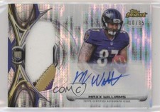 2015 Topps Finest Rookie Pulsar Refractor 10/35 Maxx Williams Patch Auto 5w7