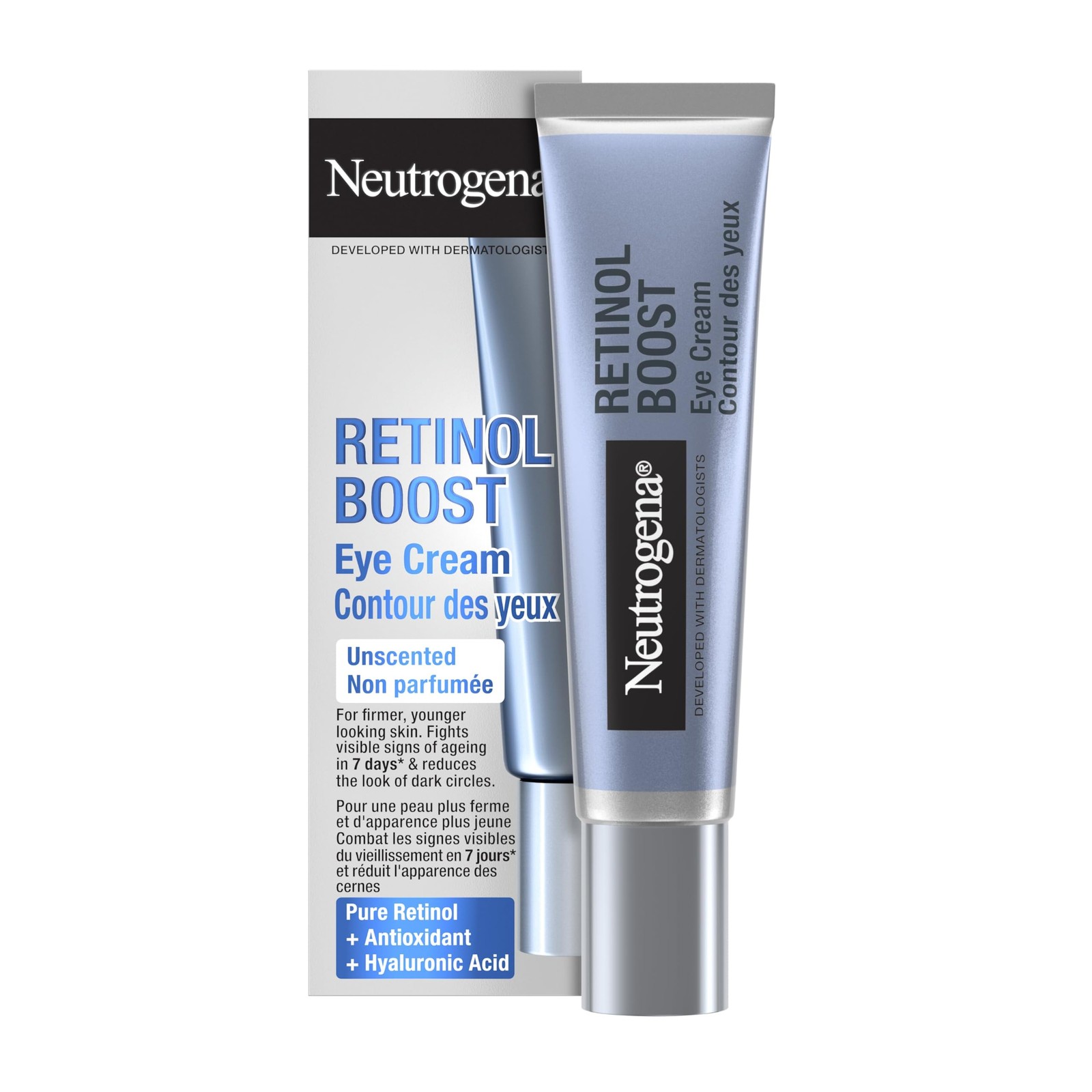 Neutrogena Retinol Boost Eye Cream (1X 15Ml), Fragrance-Free Eye Cream For Ageing Skin, Under-Eye Treatment With Retinol For Fresher, Younger-Looking Skin - Image 2