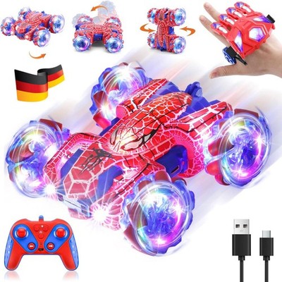 RC Auto Ferngesteuert 4WD Stunt Car 360° Rotation mit Handsteuerung Spielzeug