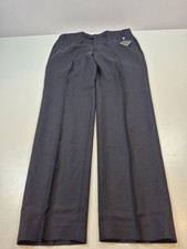 VTG Lauren Ralph Lauren Pants Mens 38x34 Navy Wool Flat Front Total Comfort NWT