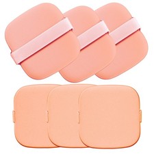 6 Pack Pink Air Cushion Makeup Sponge Powder Puff Latex Free Wet Dry Foundation