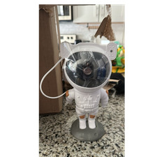 Astronaut LED Color Changing Night Light, White/Gray, Freestanding Indoor