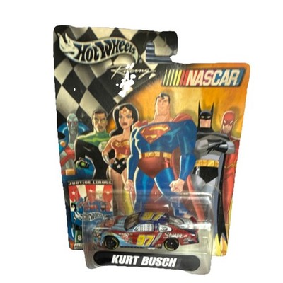 Hot Wheels NASCAR Justice League Kurt Busch Diecast Racing Car 1