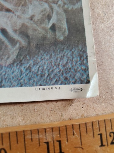 Vintage 1960's Girlie PIN UP Photo Lithograph Lovely Blonde Risque Nude 12x14 - Picture 3 of 5