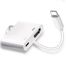 USB C to HDMI for TV, 4K 60Hz Type C to Adapter with Charging Port, iPhone to...