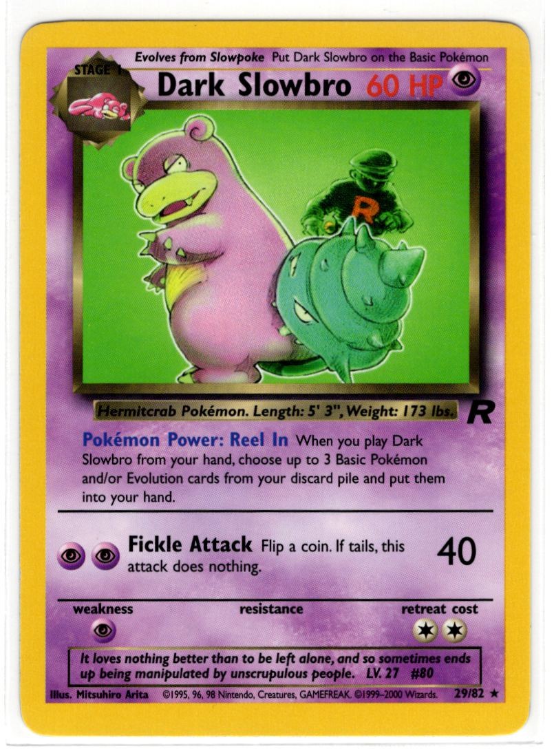 2000 Team Rocket Dark Slowbro #29