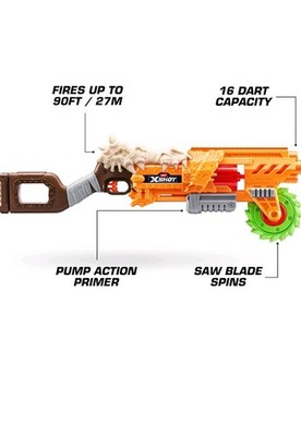 Zuru X Shot Insanity Horrorfire Doomsday Gun & 16 Kugeln Brandneu 8+