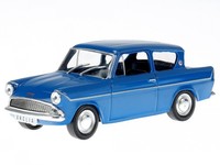Ford Anglia 1962 Blau Modellauto ABADD119 In Vitrine Hachette 1:43