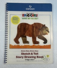 Eric Carle What Do You See Brown Bear X 2 Sketch  Tell Story Drawing Book