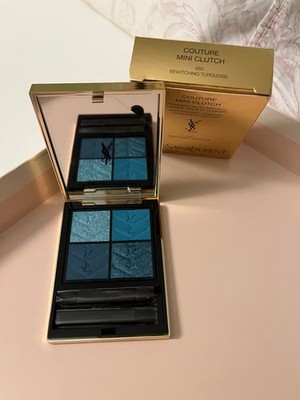 YSL BEWITCHING TURQUOISE 850 Eyeshadow Quad Limited Edition Couture Mini Clutch