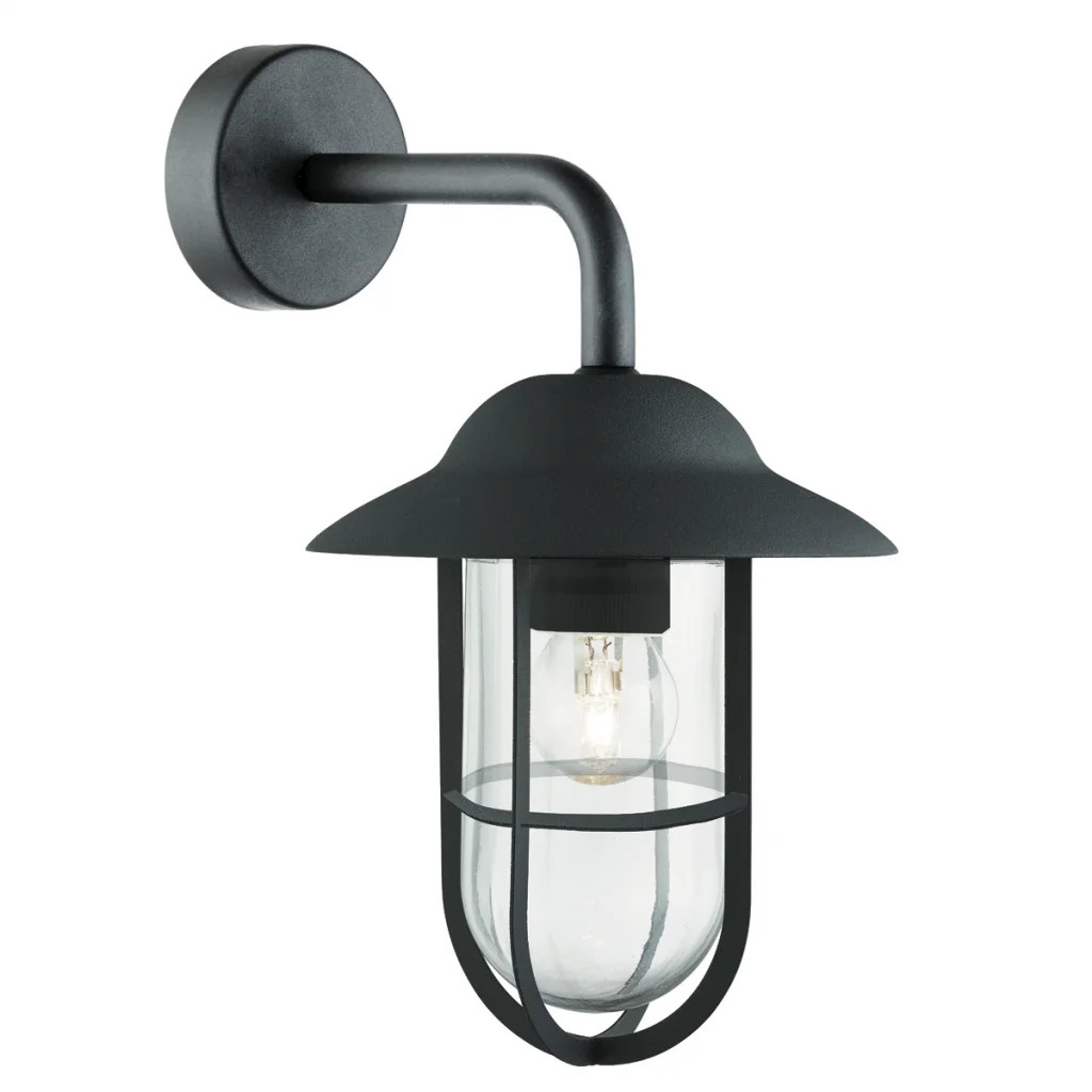 Outdoor Light Black Toronto Wall IP44 Matt Searchlight 3291BK