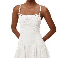 Farm Rio Off-White Richlieu Midi Dress Size XS NWT $348.00