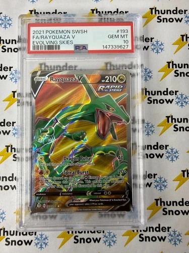 Rayquaza V #193 Evolving Skies 2021 Pokemon PSA 10
