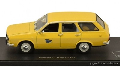 Renault 12 Break 1971 La Poste Post 1:43 Metallauto Atlas