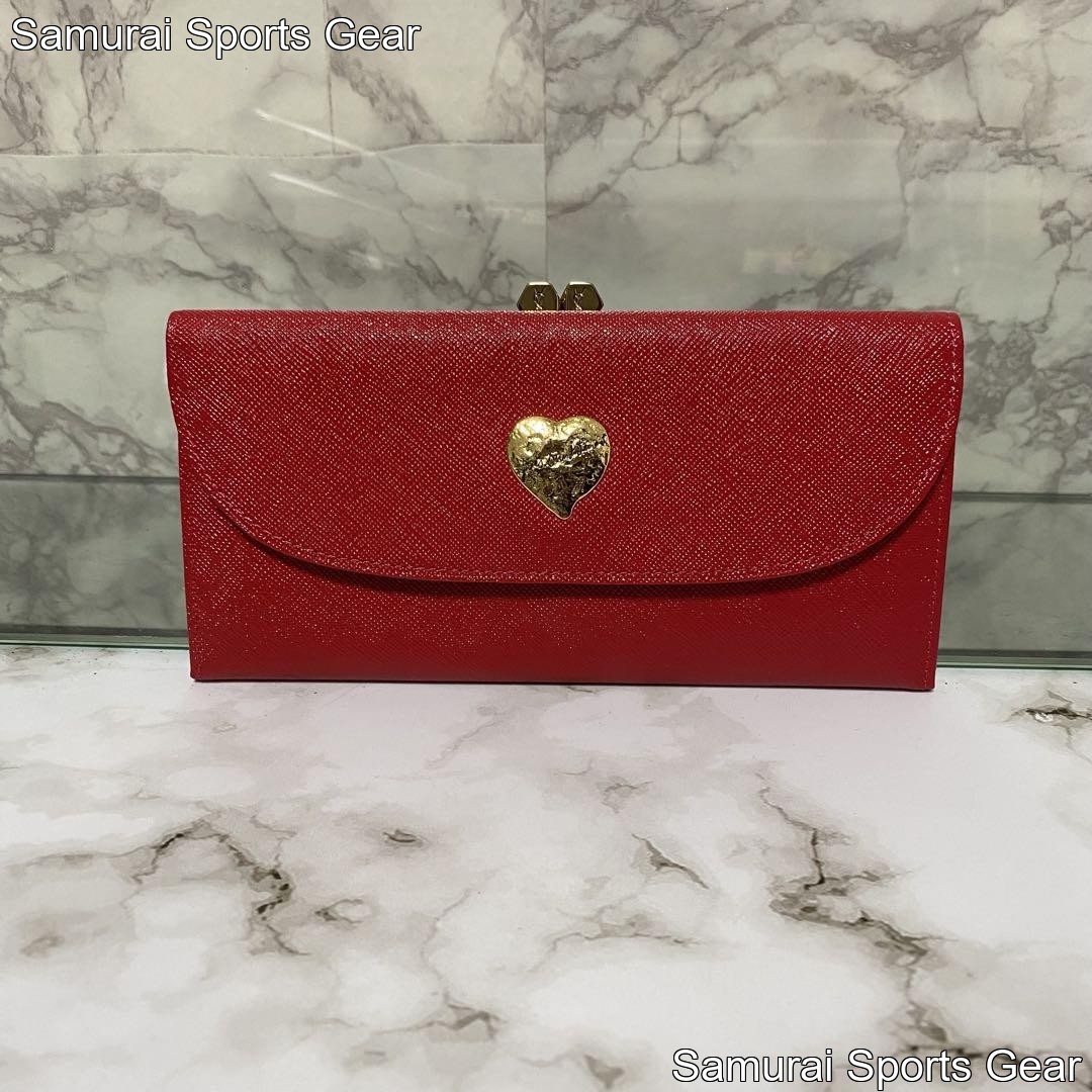 Portafoglio lungo donna Yves Saint Laurent autentico chiusura cuore rosso