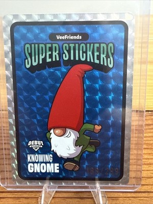 VeeFriends Spectacular Series Super Stickers Knowing Gnome Debut Blue /299