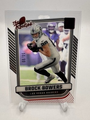 2024 Panini Clearly Donruss - Clearly the Rookies Brock Bowers #8 Red /99 (RC)