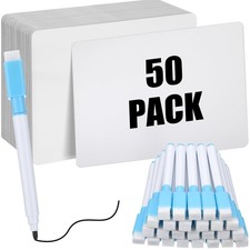 50 PCS Small Dry Erase Lapboards 9x12 Inch Double Sided Markers White Board