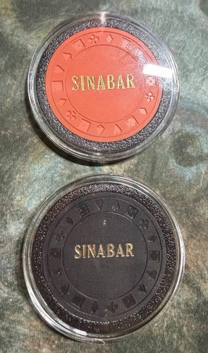.25 & $1 Casino Chip from the Sinabar in Downtown Las Vegas 1972 Obsolete