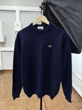 Vintage 90s Lacoste Wool Sweater Made In France Rare Retro Size M