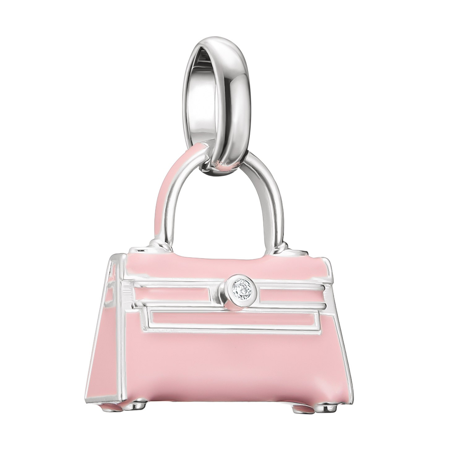 THOMAS SABO Schmuck Charm-Anhänger Handtasche Connect Silber CC1299-041-9
