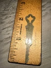 Antique Key Made By Key Hole Guard Co. Providence R.I. 1881 Flat Key Unique!￼