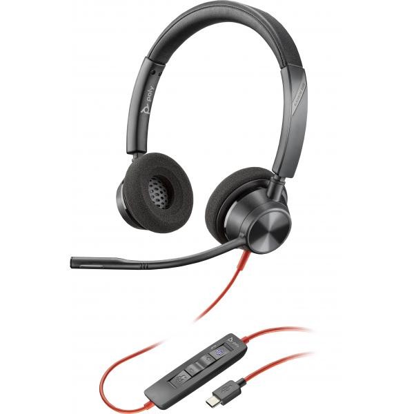Hp Nero Poly Blackwire 3320 Microsoft (Cablato, Usb-A, Team Microsoft), Cuffie Da Ufficio, - Immagine 2