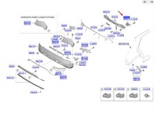 Hyundai Ioniq 5 NE hintere Stoßstange Rechte Aufenthalt 86642GI000 Neue echte