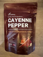 vivonu 12-in-1 Cayenne Pepper Softgels 240 w/...