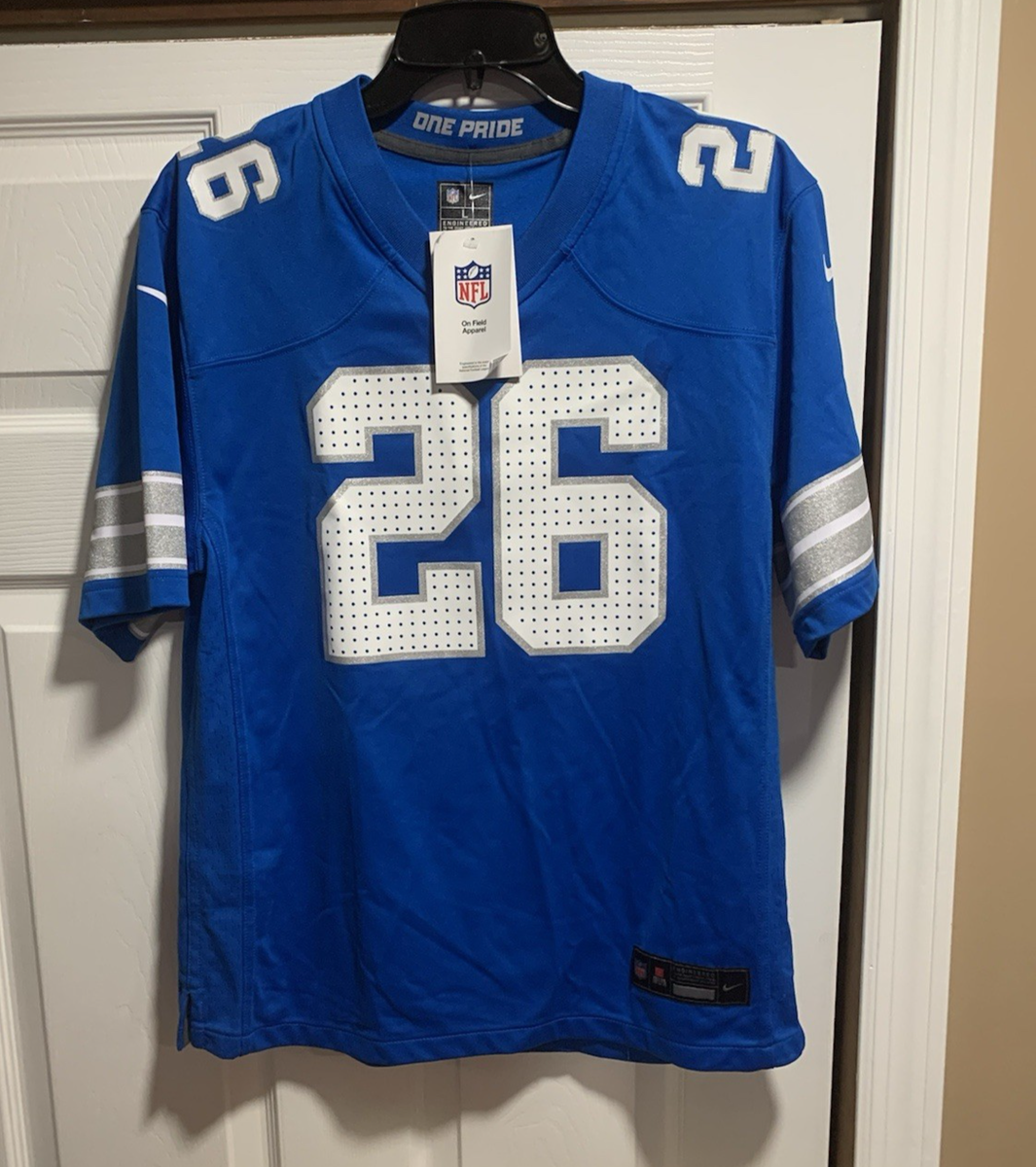 Nike Detroit Lions #26 Jahmyr Gibbs Official NFL Football Jersey