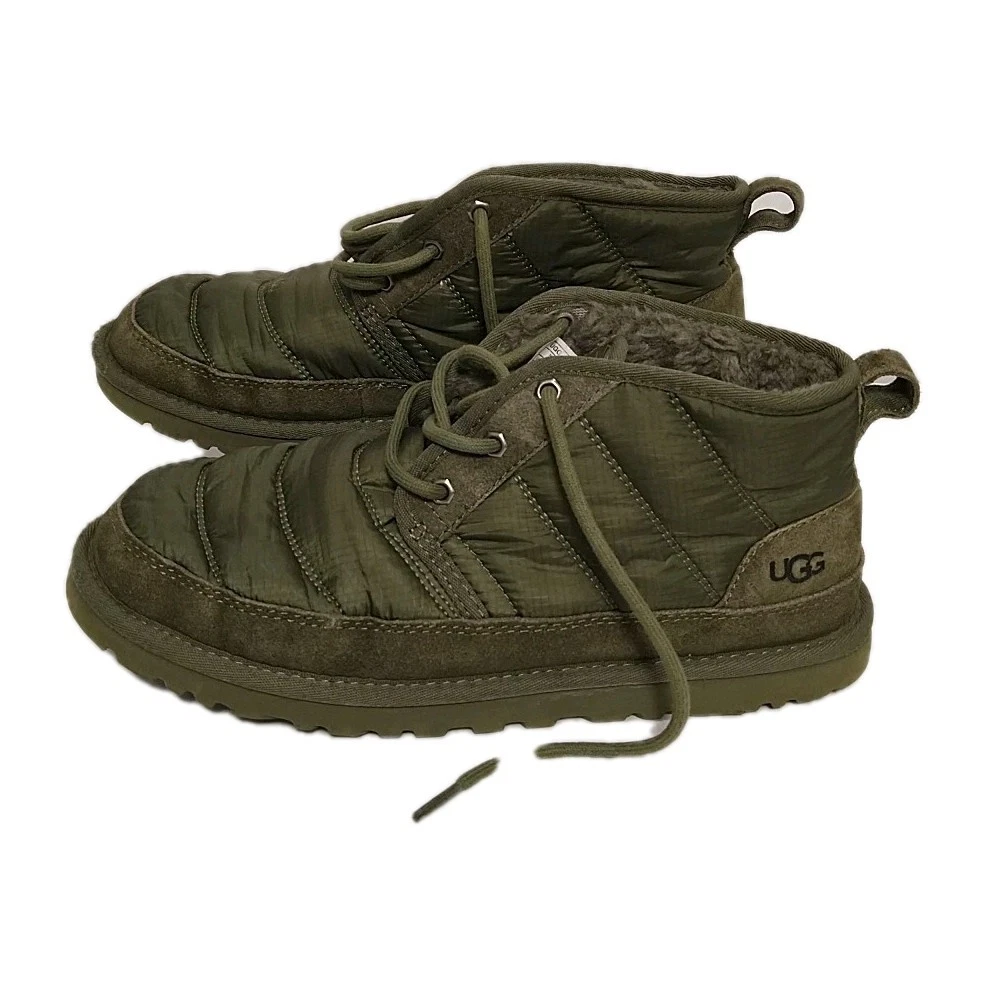 UGG NEUMEL MOSS GREEN SUEDE/ SHEEPWOOL CHUKKA ANKLE BOOTS Men 10 US 43 EU Flawed UGG | Shoes | Ugg Neumel Moss Green Suede Sheepwool Chukka  main image 4